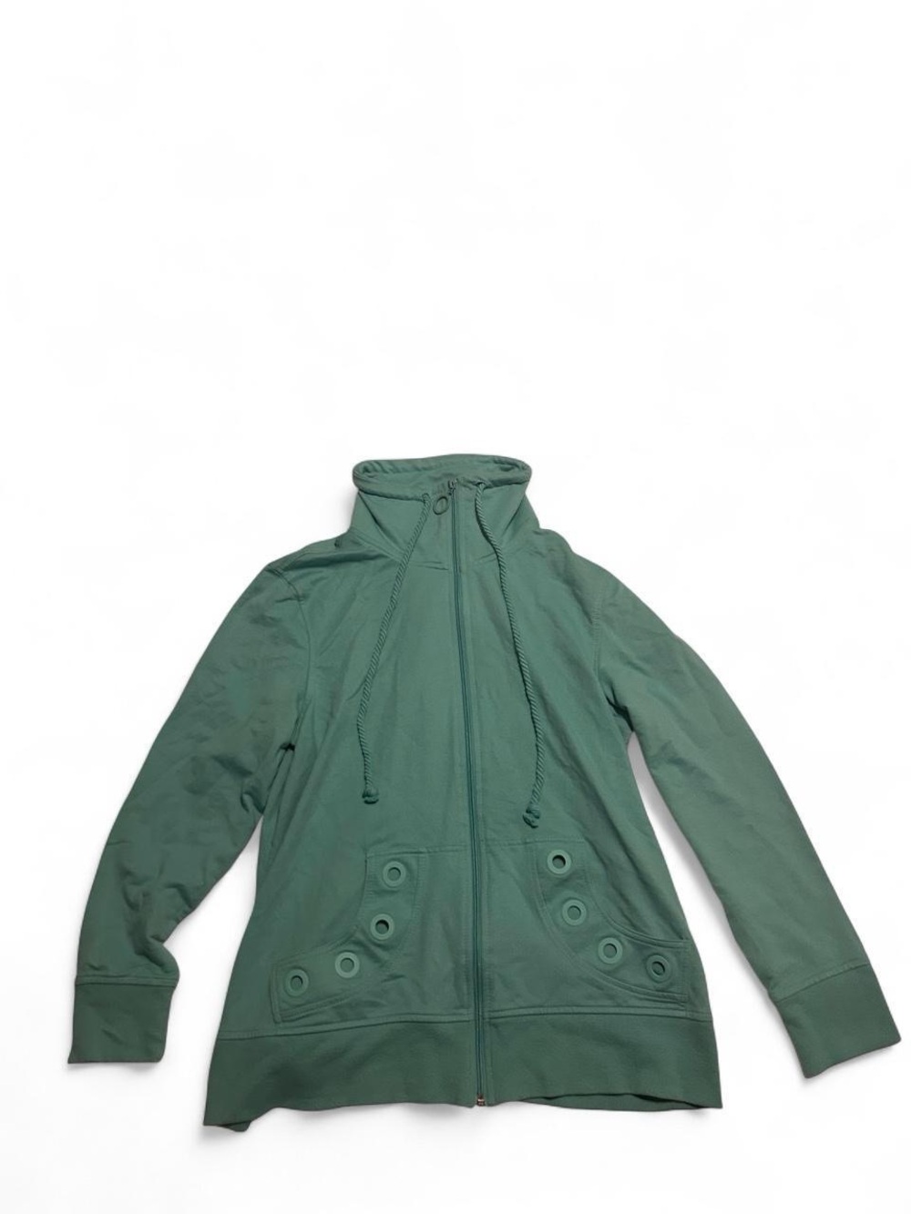 Y2K Teal Zip Up